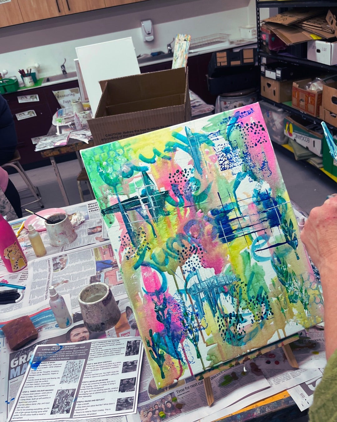 SIP. SPLATTER. Repeat! - Anti-art @FarmDog Brewing, McGlashan's Estate