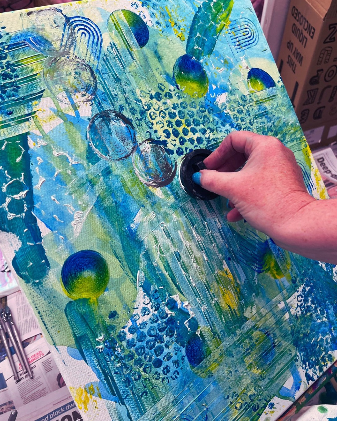 SIP. SPLATTER. Repeat! - Anti-art @FarmDog Brewing, McGlashan's Estate