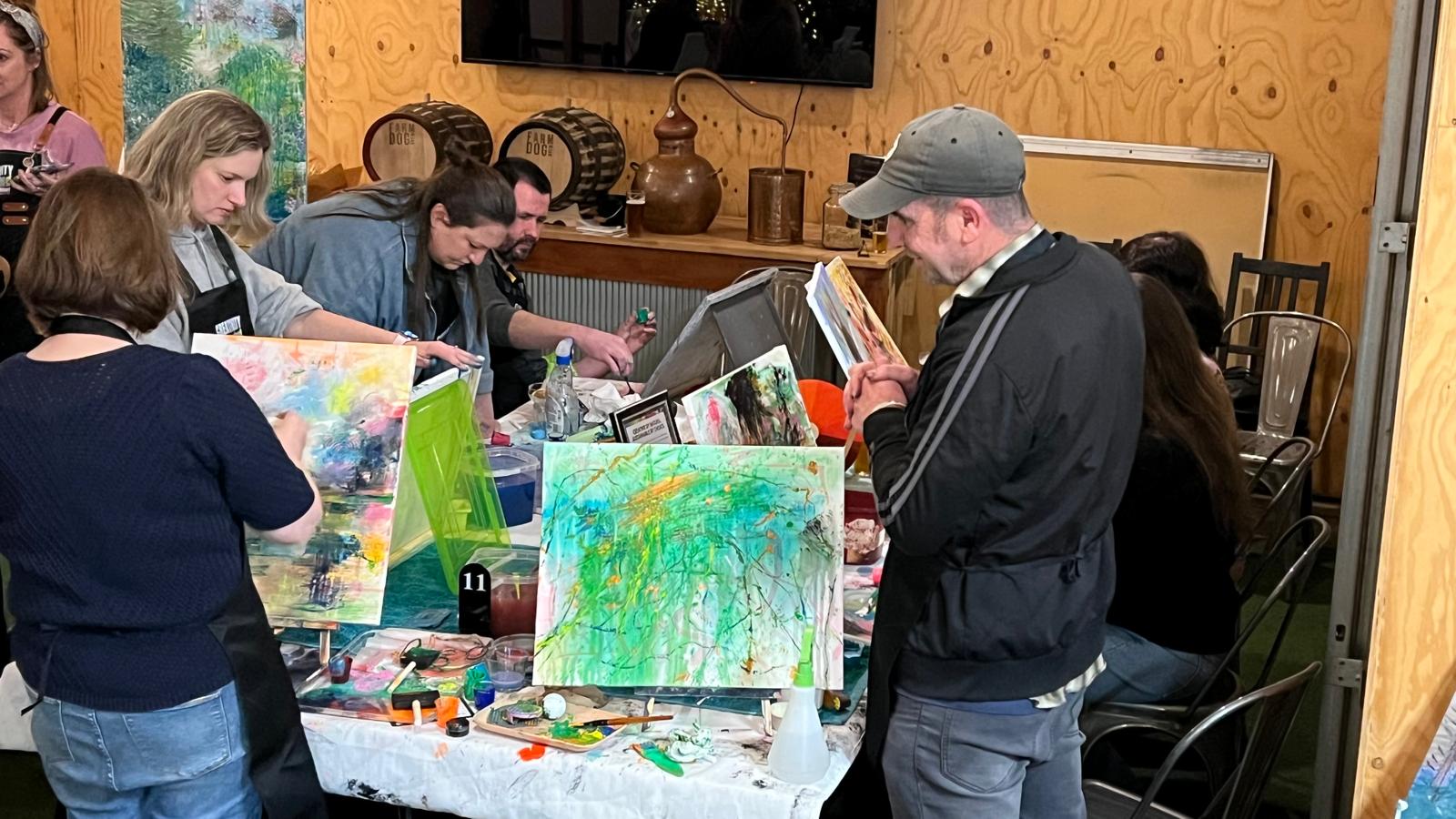 SIP. SPLATTER. Repeat! - Anti-art @FarmDog Brewing, McGlashan's Estate