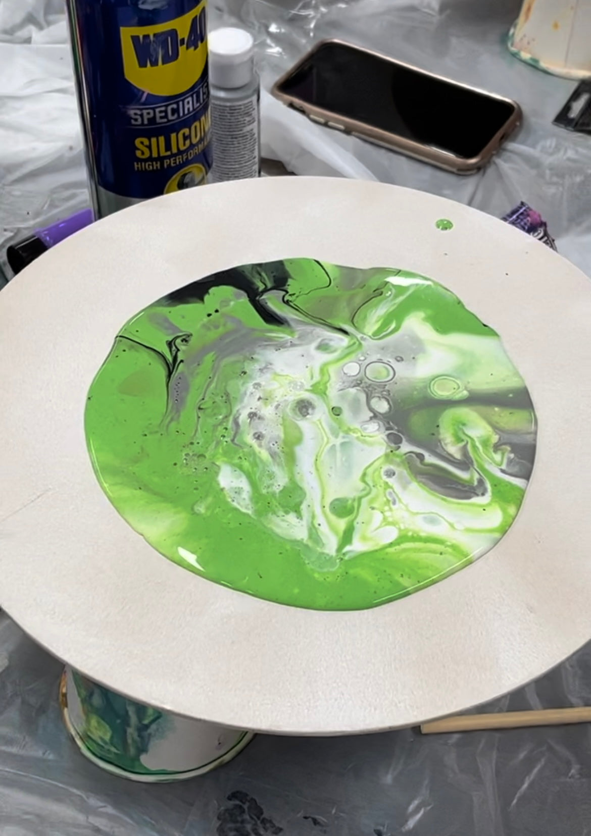 School Holiday Workshop⭐️Fluid Art