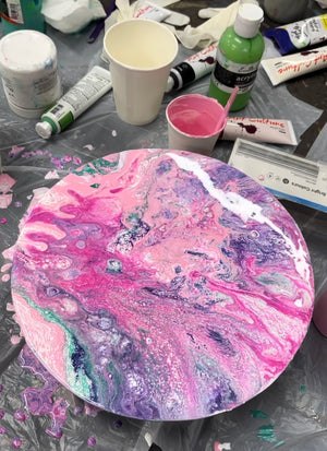 School Holiday Workshop⭐️Fluid Art
