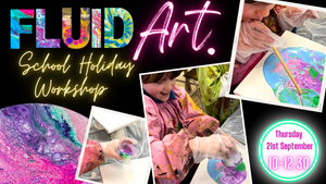 School Holiday Workshop⭐️Fluid Art